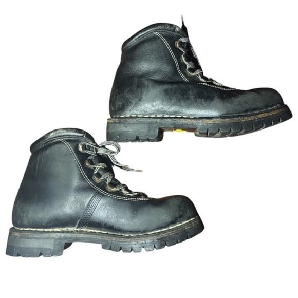 Vintage Standard Limmer Hiking Boots Men’s Size 7.5 Handmade Leather Trail Boots - Picture 7 of 12